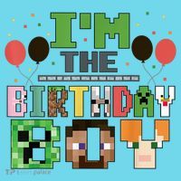 I'M The Birthday Boy Gamer Pixel Video Game Birthday Party Button thumb 1