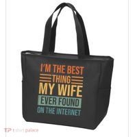 Im The Best Thing My Wife Ever Found On The Internet Trending Tote Bag thumb 3