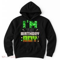 I'M The Birthday Boy Party Video Gamer Pixel Number Hoodie thumb 0