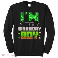 I'M The Birthday Boy Party Video Gamer Pixel Number Sweatshirt thumb 0
