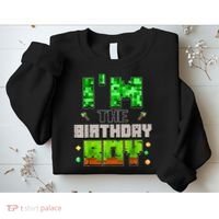 I'M The Birthday Boy Party Video Gamer Pixel Number Sweatshirt thumb 2