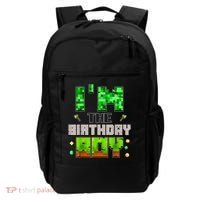 I'M The Birthday Boy Party Video Gamer Pixel Number Backpack thumb 0