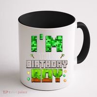 I'M The Birthday Boy Party Video Gamer Pixel Number Coffee Mug thumb 1