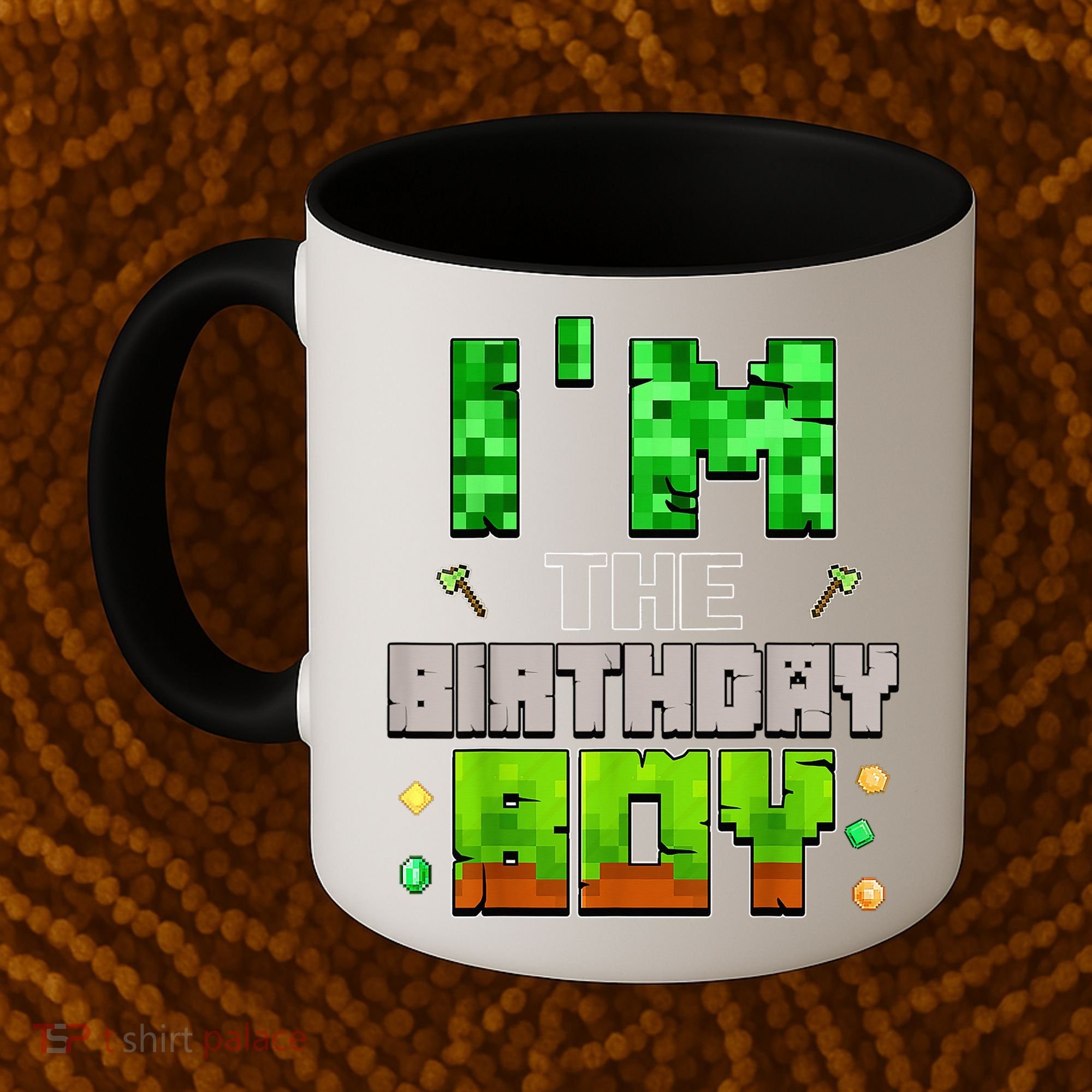 I'M The Birthday Boy Party Video Gamer Pixel Number Coffee Mug