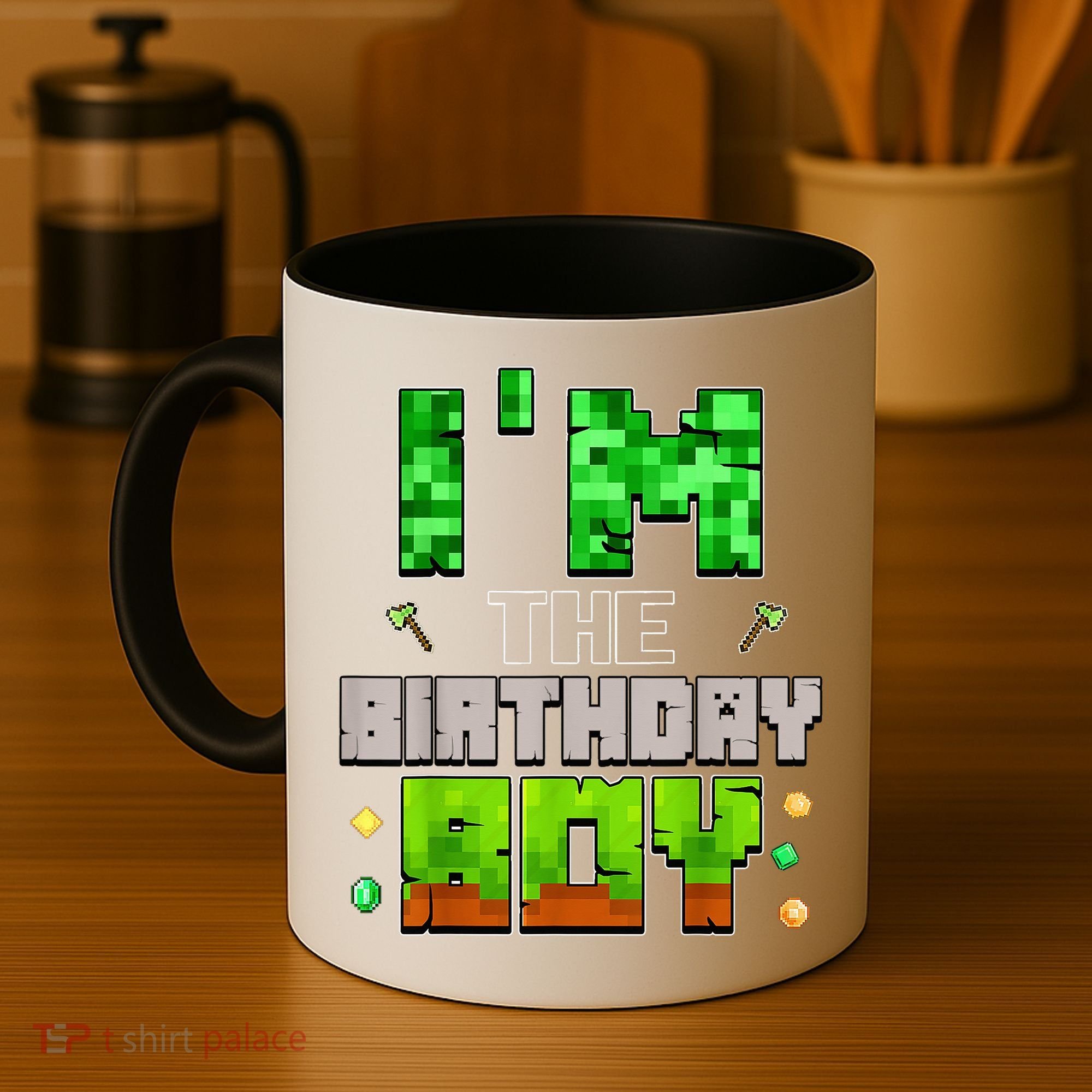I'M The Birthday Boy Party Video Gamer Pixel Number Coffee Mug