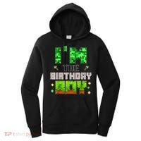I'M The Birthday Boy Party Video Gamer Pixel Number Women's Hoodie thumb 0