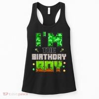 I'M The Birthday Boy Party Video Gamer Pixel Number Women's Tank Top thumb 0