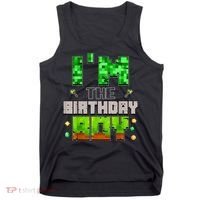 I'M The Birthday Boy Party Video Gamer Pixel Number Tank Top thumb 0