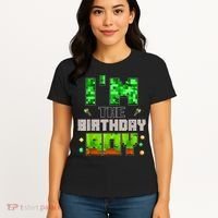 I'M The Birthday Boy Party Video Gamer Pixel Number Women's T-Shirt thumb 4