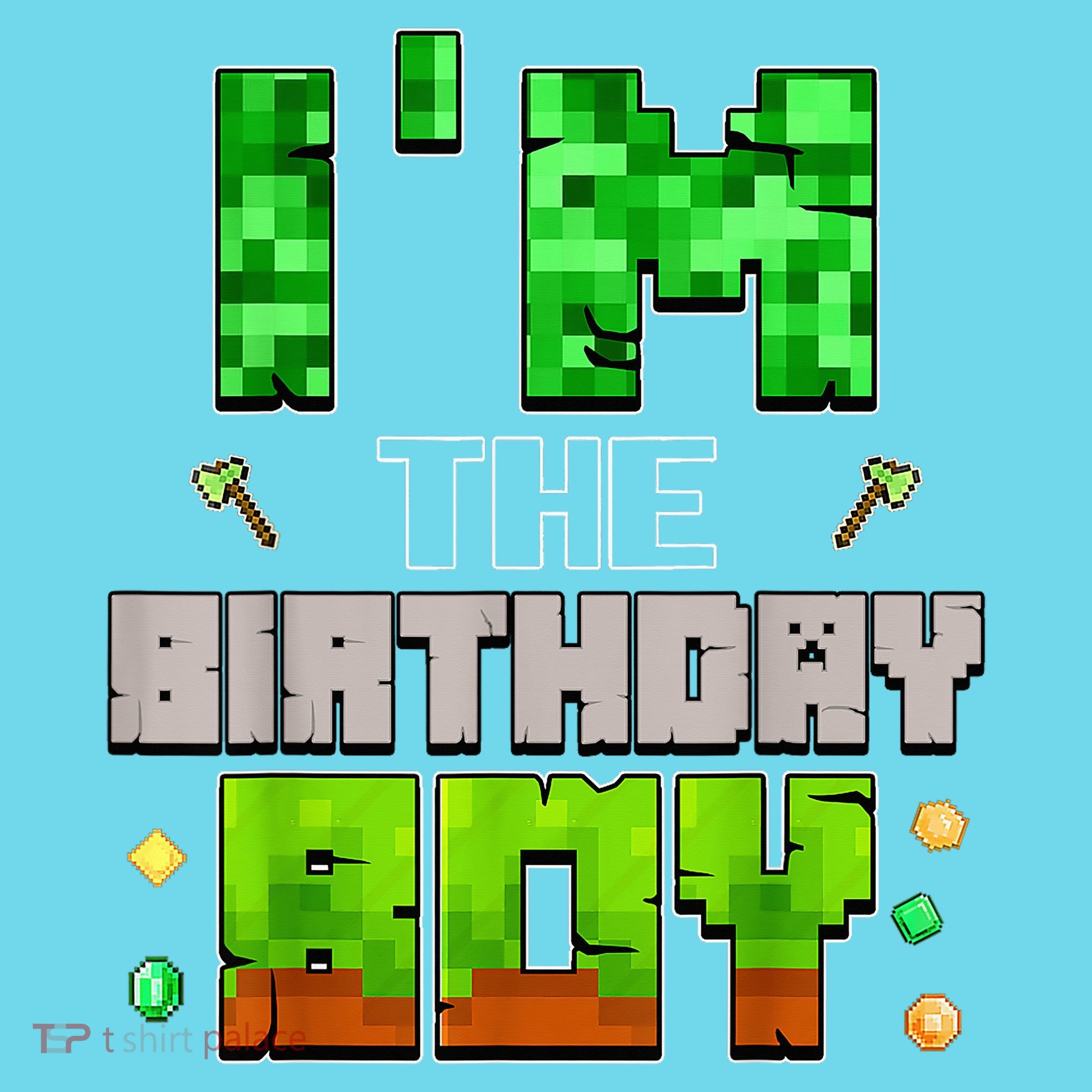 I'M The Birthday Boy Party Video Gamer Pixel Number Long Sleeve Shirt