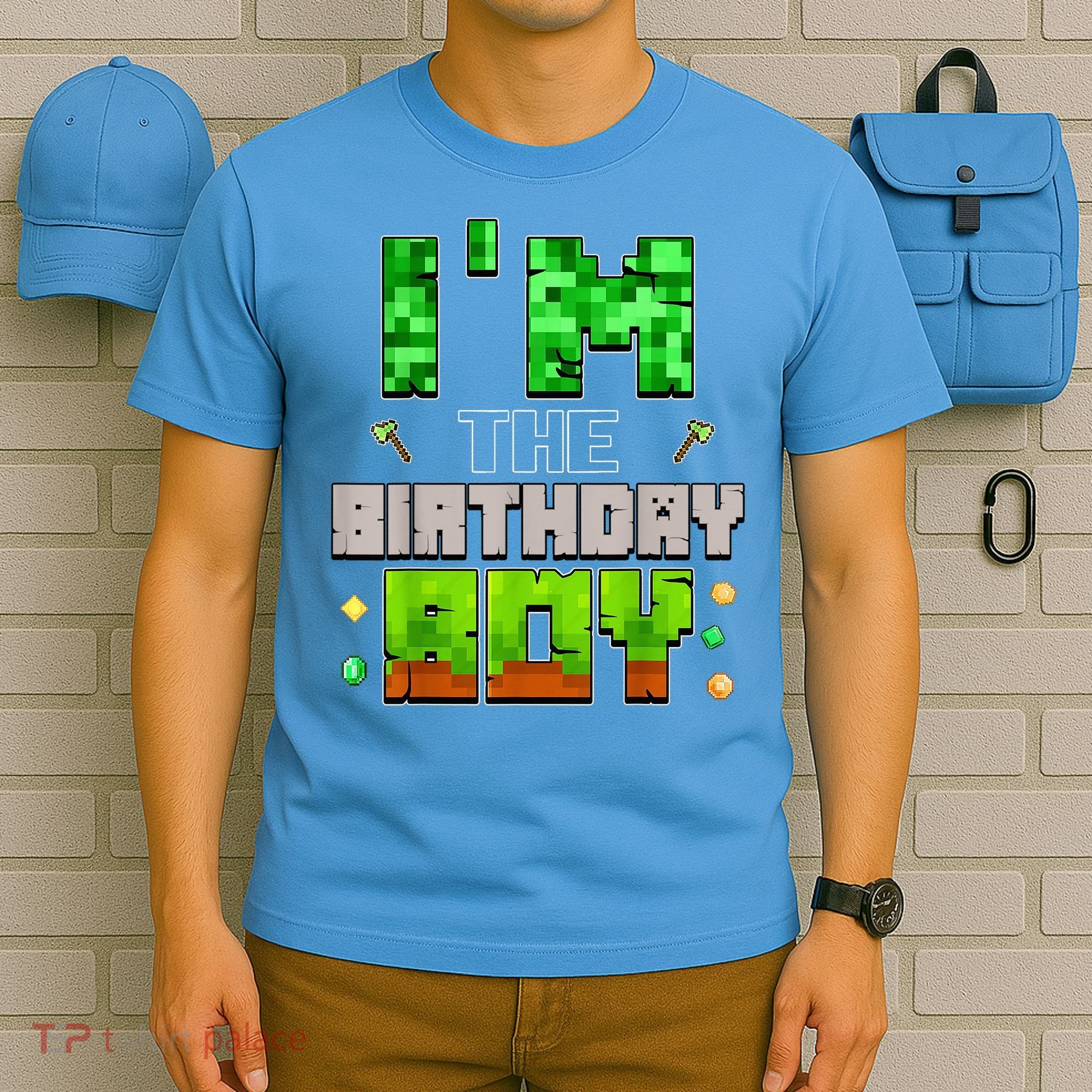 I'M The Birthday Boy Party Video Gamer Pixel Number T-Shirt