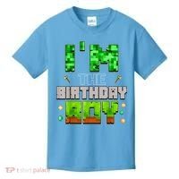 I'M The Birthday Boy Party Video Gamer Pixel Number Kids T-Shirt thumb 0