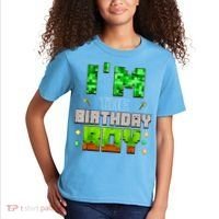 I'M The Birthday Boy Party Video Gamer Pixel Number Kids T-Shirt thumb 2