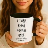 I Tried Being Normal Once Worst Two Minutes Of My Life Funny Coffee Mug thumb 3