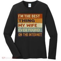 I'm The Best Thing My Wife Ever Found On The Internet trending Women's Long Sleeve Shirt thumb 0