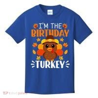 I'm The Birthday Turkey Funny Turkey Thanksgiving Kids T-Shirt thumb 0