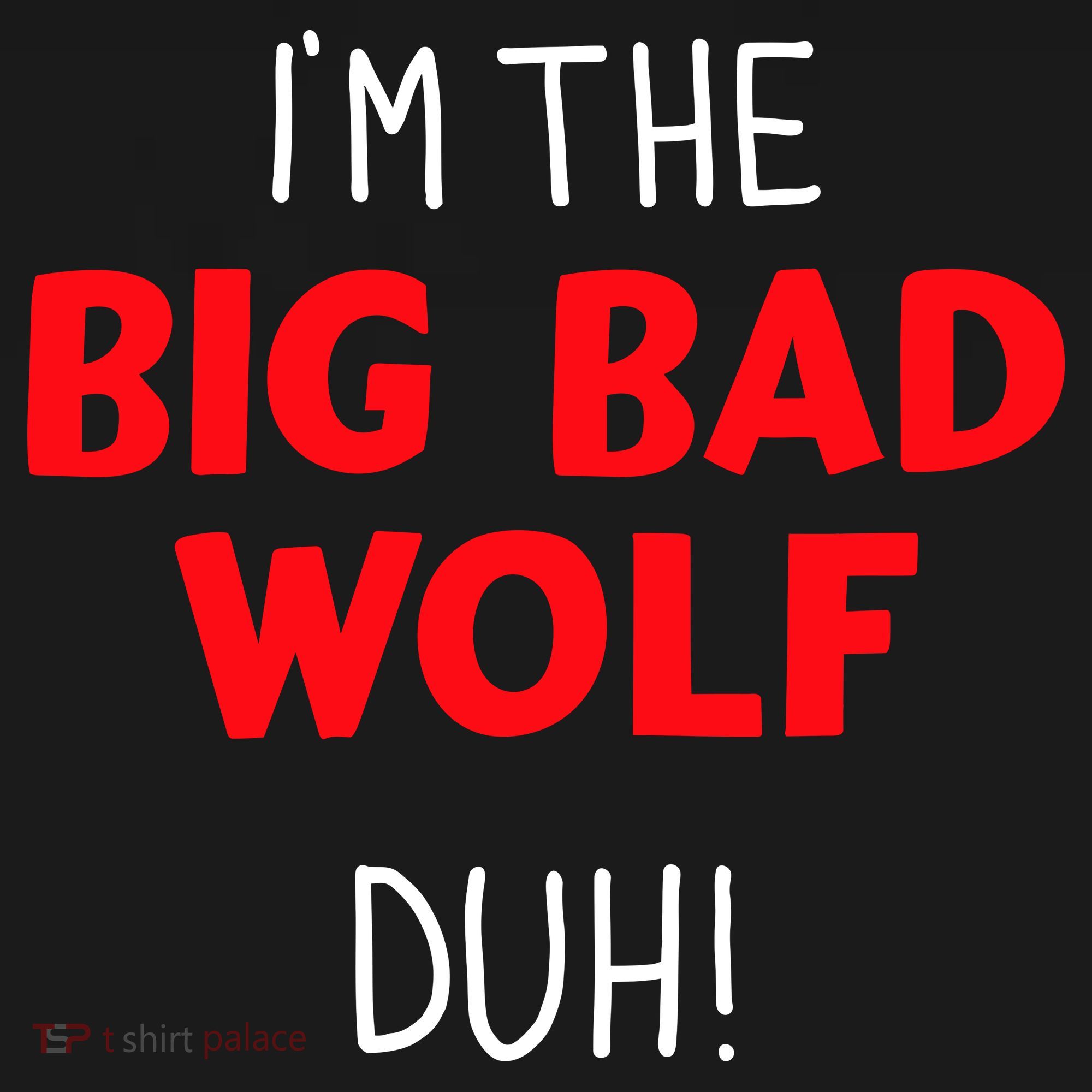 IM The Bad Wolf Duh Costume For Diy Halloween Party Women's Hoodie