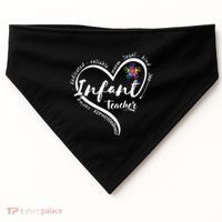 Infant Teacher Back to School Infant Daycare Teacher USA-Made Doggie Bandana thumb 0