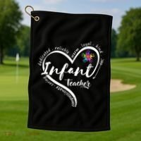 Infant Teacher Back to School Infant Daycare Teacher Golf Towel thumb 1