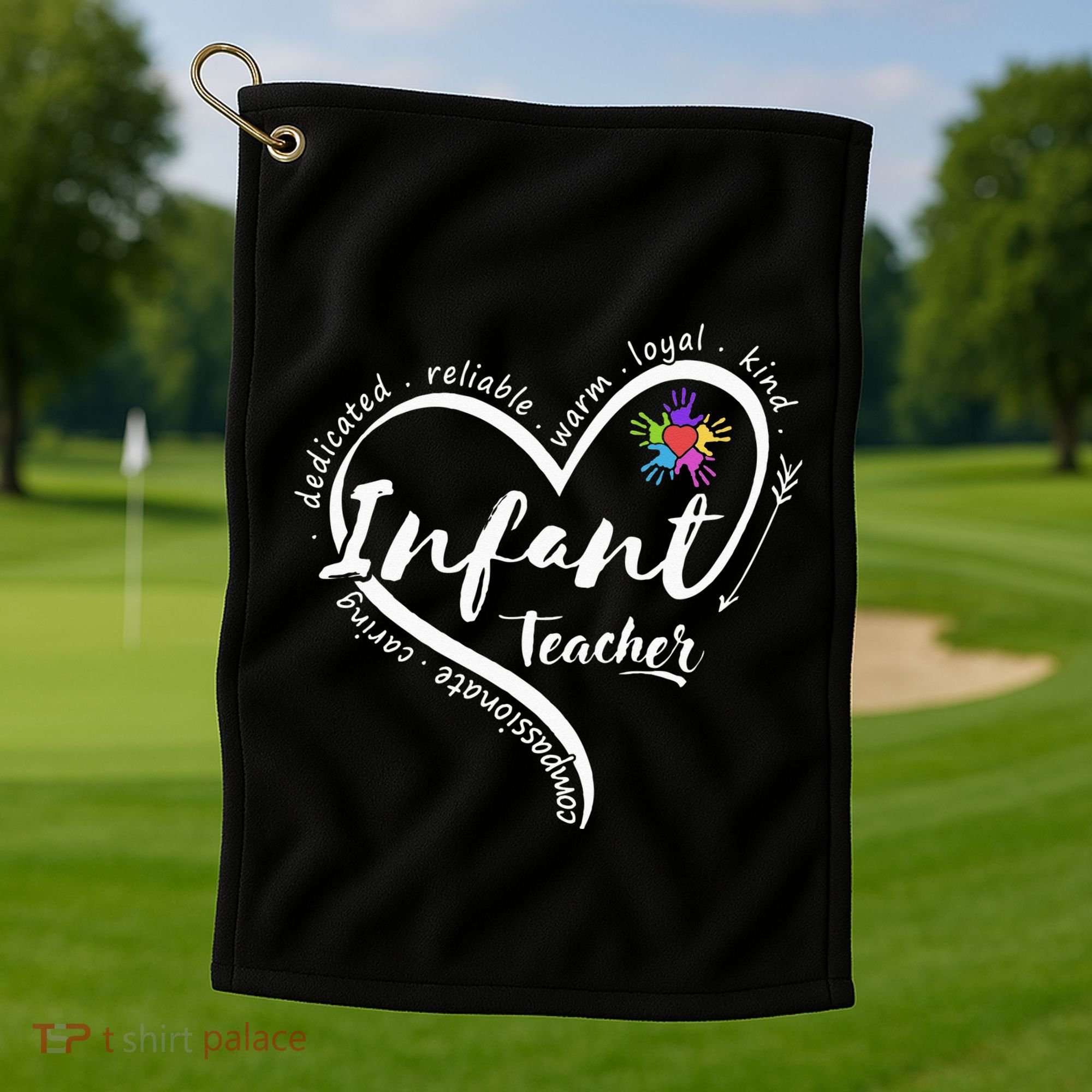 Infant Teacher Back to School Infant Daycare Teacher Golf Towel