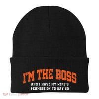 I’M The Boss And I Have My Wife’S Permission To Say So Beanie thumb 0