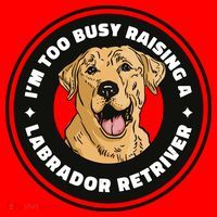 I'm Too Busy Raising A Labrador Retriever Santa Hat thumb 1