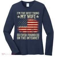 Im The Best Thing My Wife Ever Found On The Internet Women's Long Sleeve Shirt thumb 0