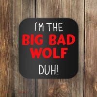 I'm the bad wolf duh costume for DIY halloween party Coaster thumb 0