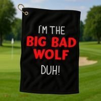 I'm the bad wolf duh costume for DIY halloween party Golf Towel thumb 1