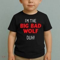 I'm the bad wolf duh costume for DIY halloween party Toddler T-Shirt thumb 2