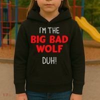 I'm the bad wolf duh costume for DIY halloween party Kids Hoodie thumb 3