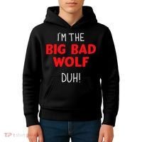 I'm the bad wolf duh costume for DIY halloween party Kids Hoodie thumb 4