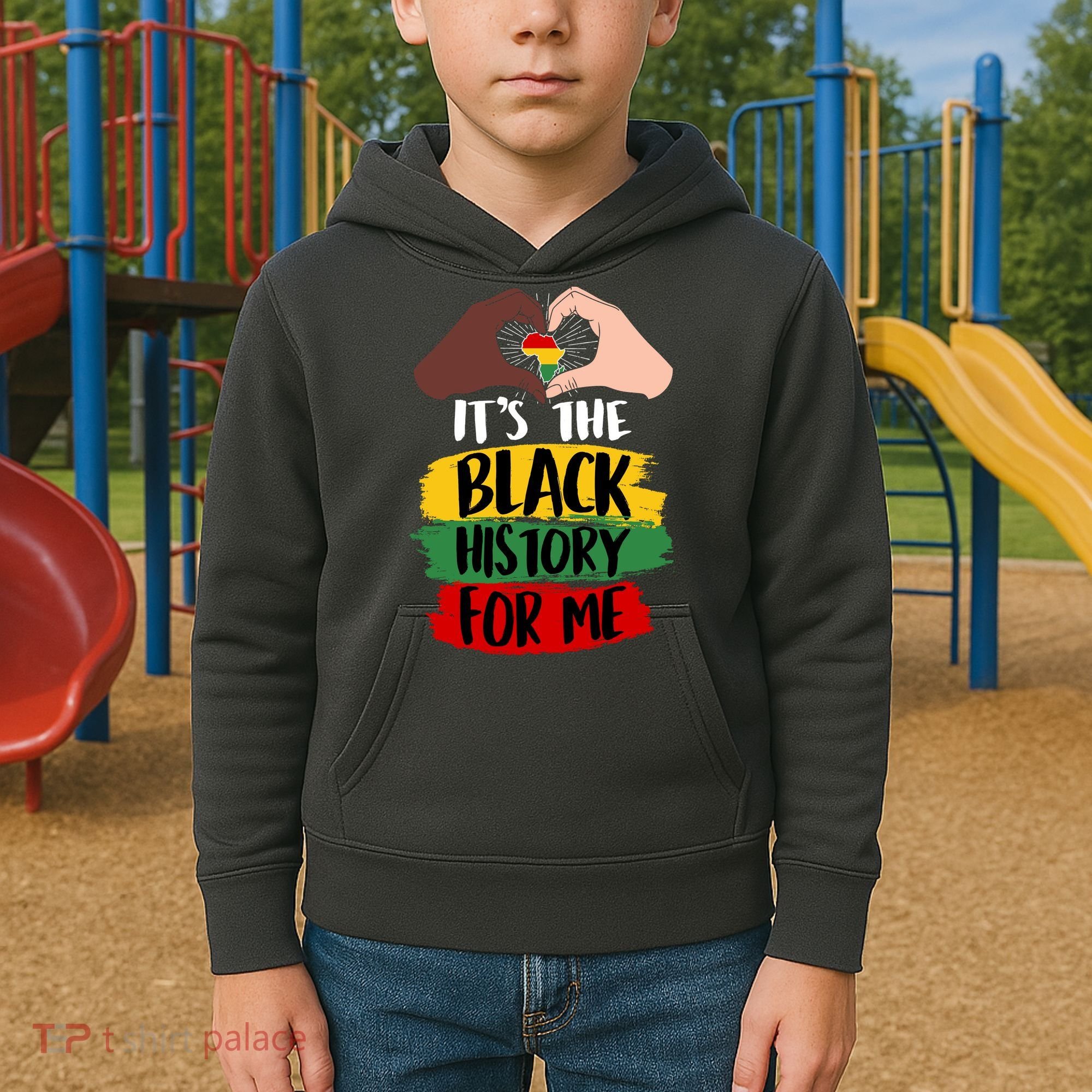 It's The Black History For Me Kids Hoodie