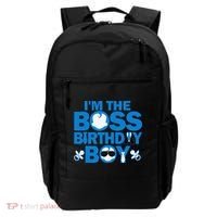 Im The Boss Birthday Baby Family Party Decorations Backpack thumb 0