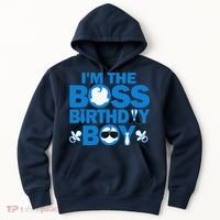 Im The Boss Birthday Baby Family Party Decorations Hoodie thumb 0