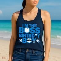 Im The Boss Birthday Baby Family Party Decorations Women's Tank Top thumb 2