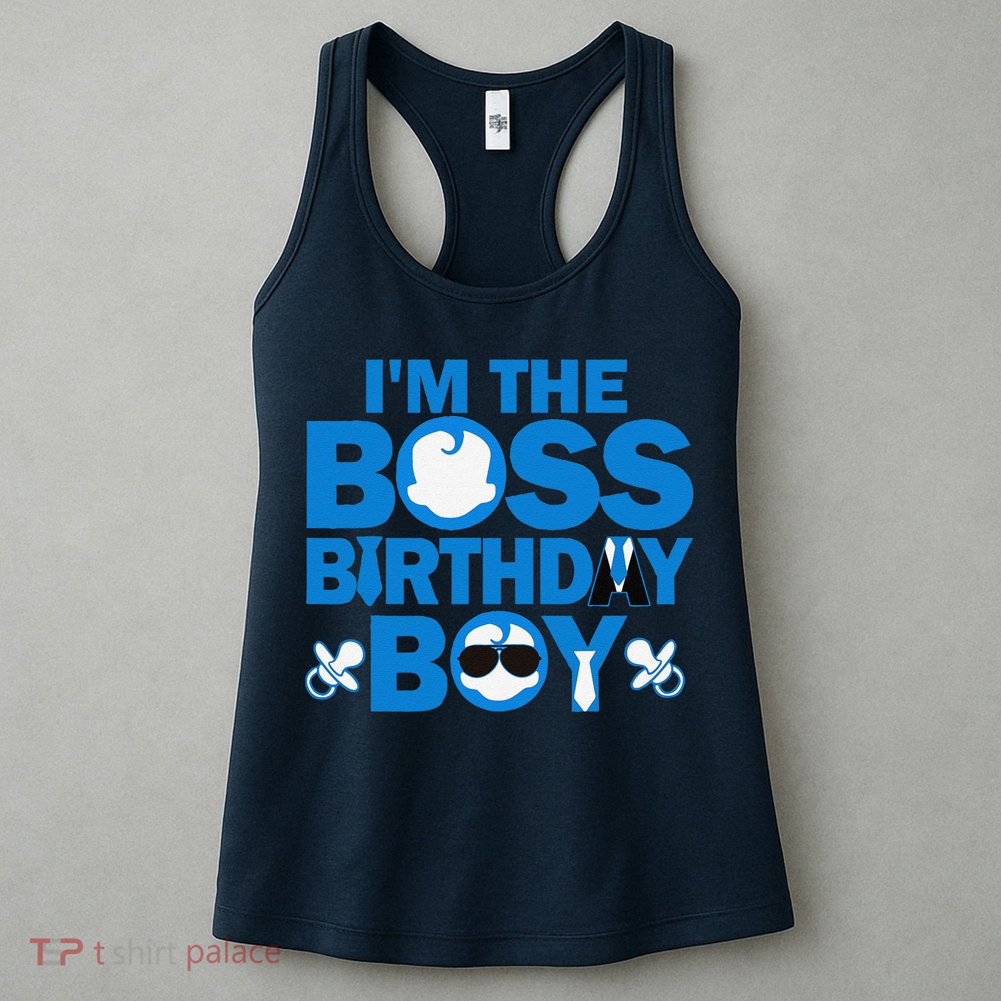 Im The Boss Birthday Baby Family Party Decorations Women's Tank Top