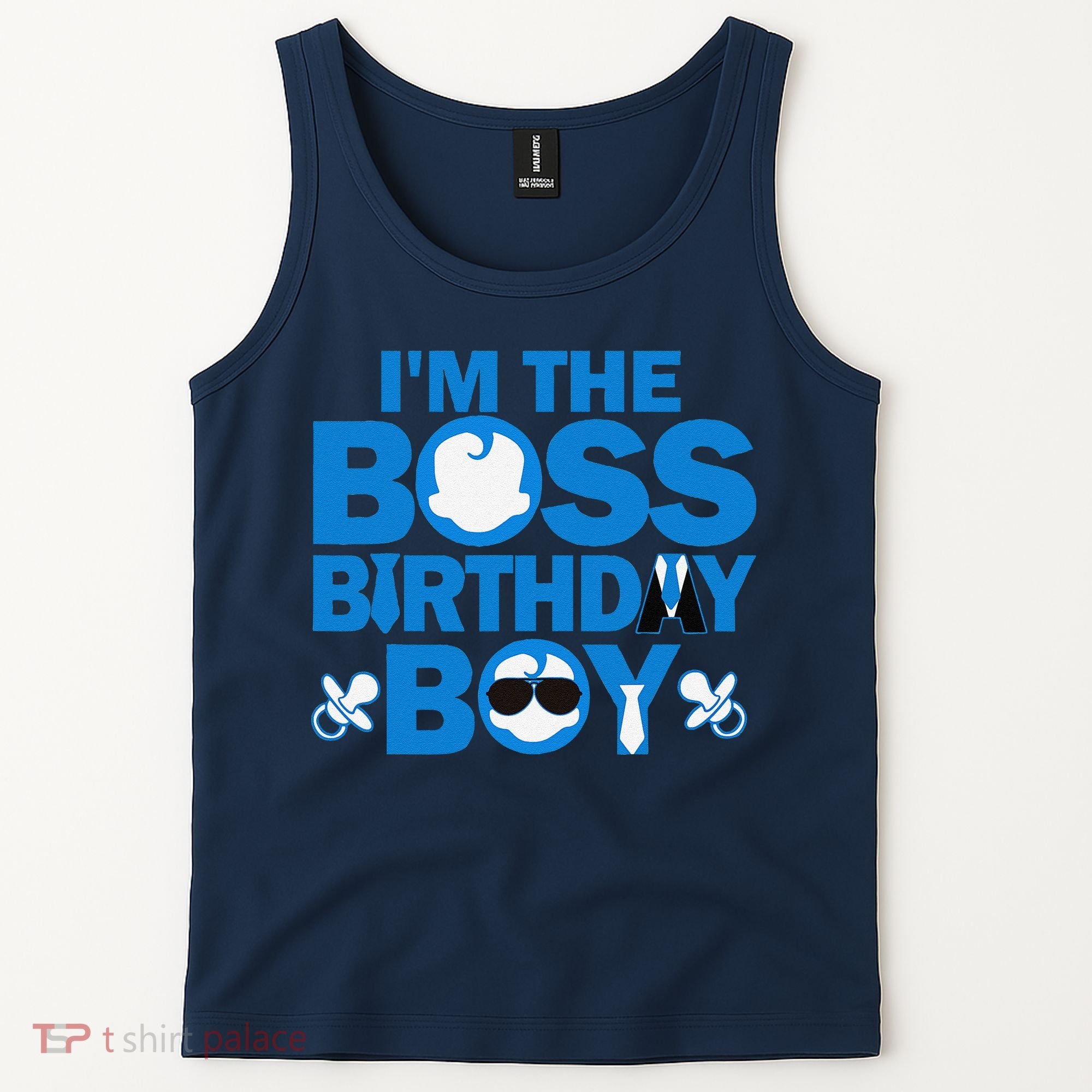 Im The Boss Birthday Baby Family Party Decorations Tank Top