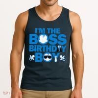 Im The Boss Birthday Baby Family Party Decorations Tank Top thumb 3