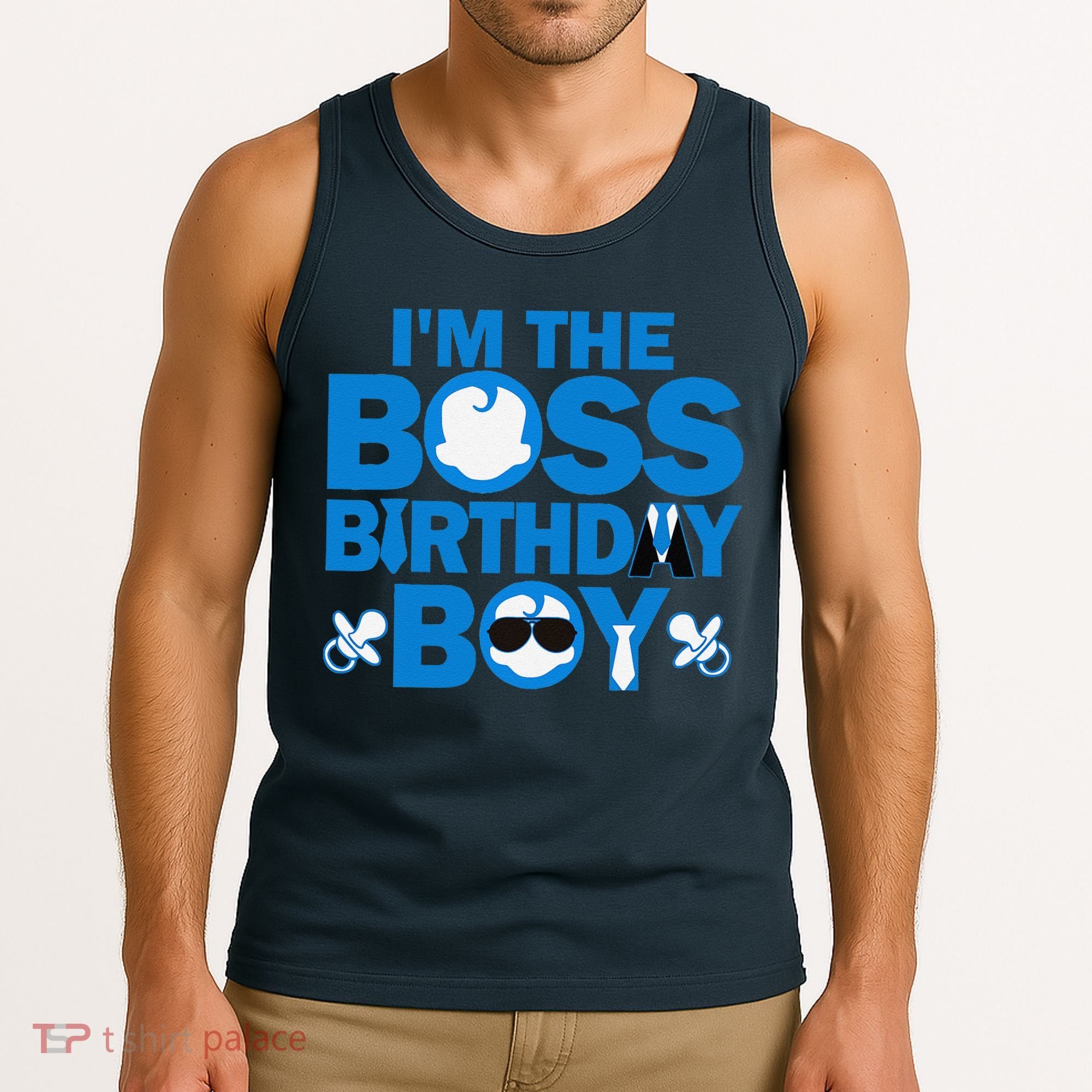 Im The Boss Birthday Baby Family Party Decorations Tank Top