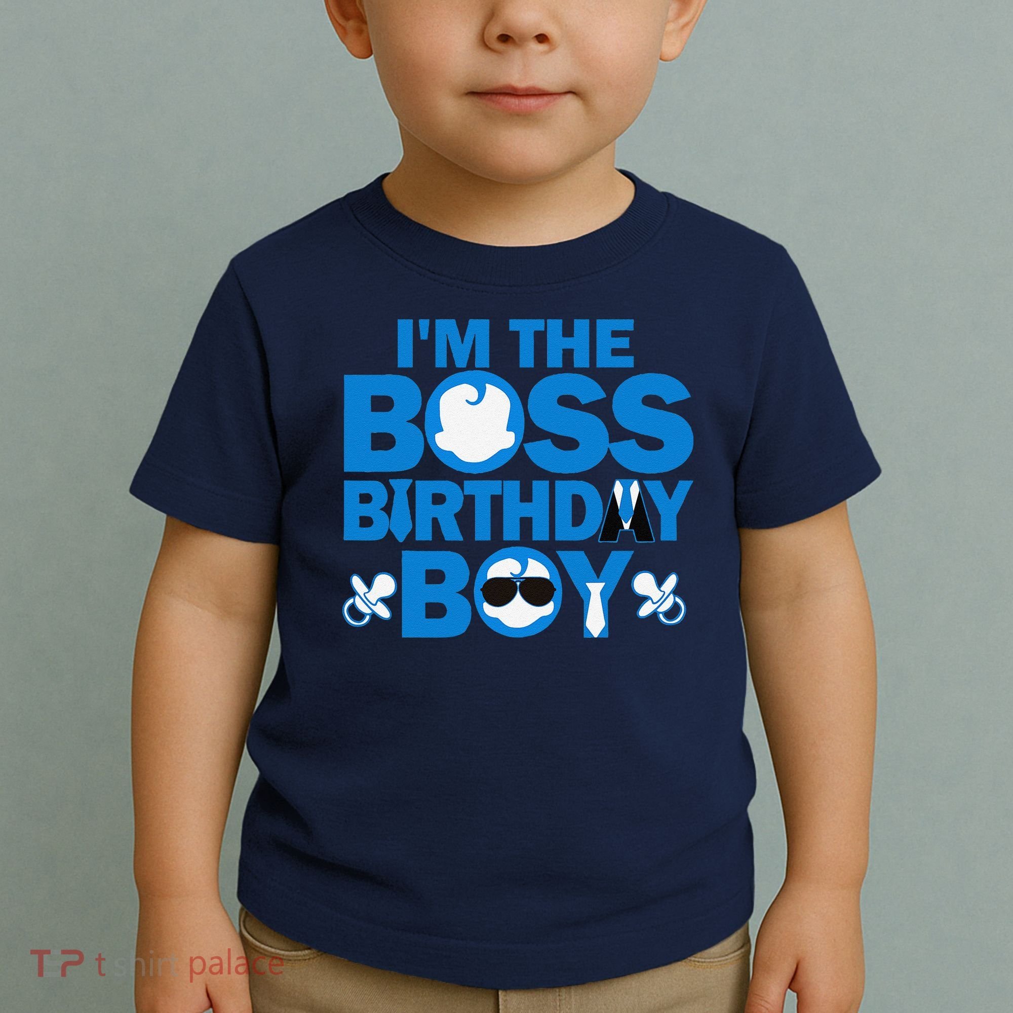 Im The Boss Birthday Baby Family Party Decorations Toddler T-Shirt
