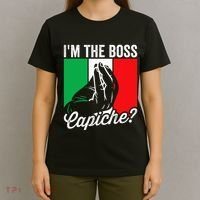 IM The Boss Capiche Funny Italian Nonno Nonna Saying T-Shirt thumb 4
