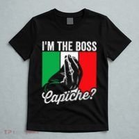 IM The Boss Capiche Funny Italian Nonno Nonna Saying T-Shirt thumb 5