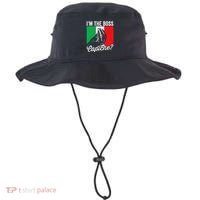 IM The Boss Capiche Funny Italian Nonno Nonna Saying Bucket Hat thumb 0