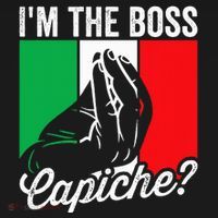 IM The Boss Capiche Funny Italian Nonno Nonna Saying Women's Hoodie thumb 2