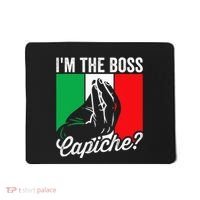 IM The Boss Capiche Funny Italian Nonno Nonna Saying Mousepad thumb 0