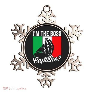IM The Boss Capiche Funny Italian Nonno Nonna Saying Ornament
