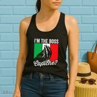 IM The Boss Capiche Funny Italian Nonno Nonna Saying Women's Tank Top thumb 2