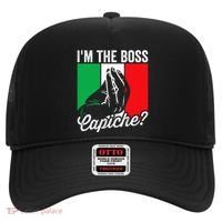 IM The Boss Capiche Funny Italian Nonno Nonna Saying Hat thumb 0