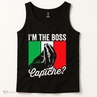 IM The Boss Capiche Funny Italian Nonno Nonna Saying Tank Top thumb 2